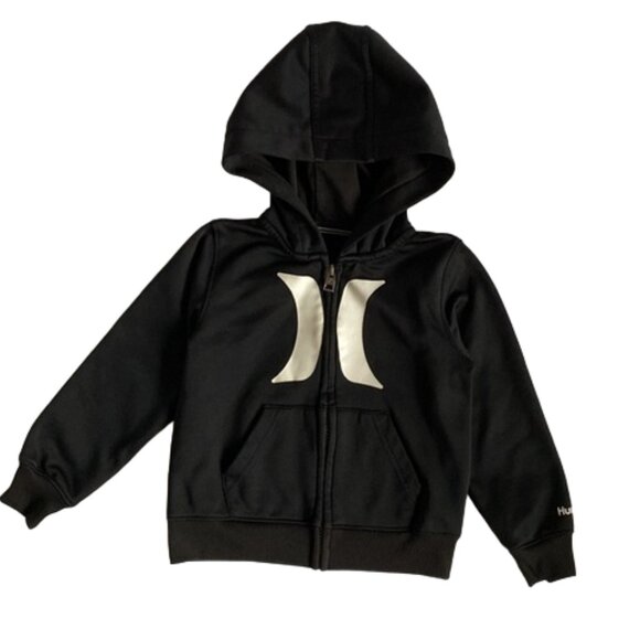 Hurley Logo Black Zip-Up Hoodie Size 3T - Picture 10 of 10